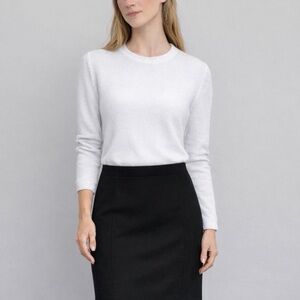 Benetton Black Pencil Skirt | Size 2/ 38 IT | Classic Office Lined | NWOT